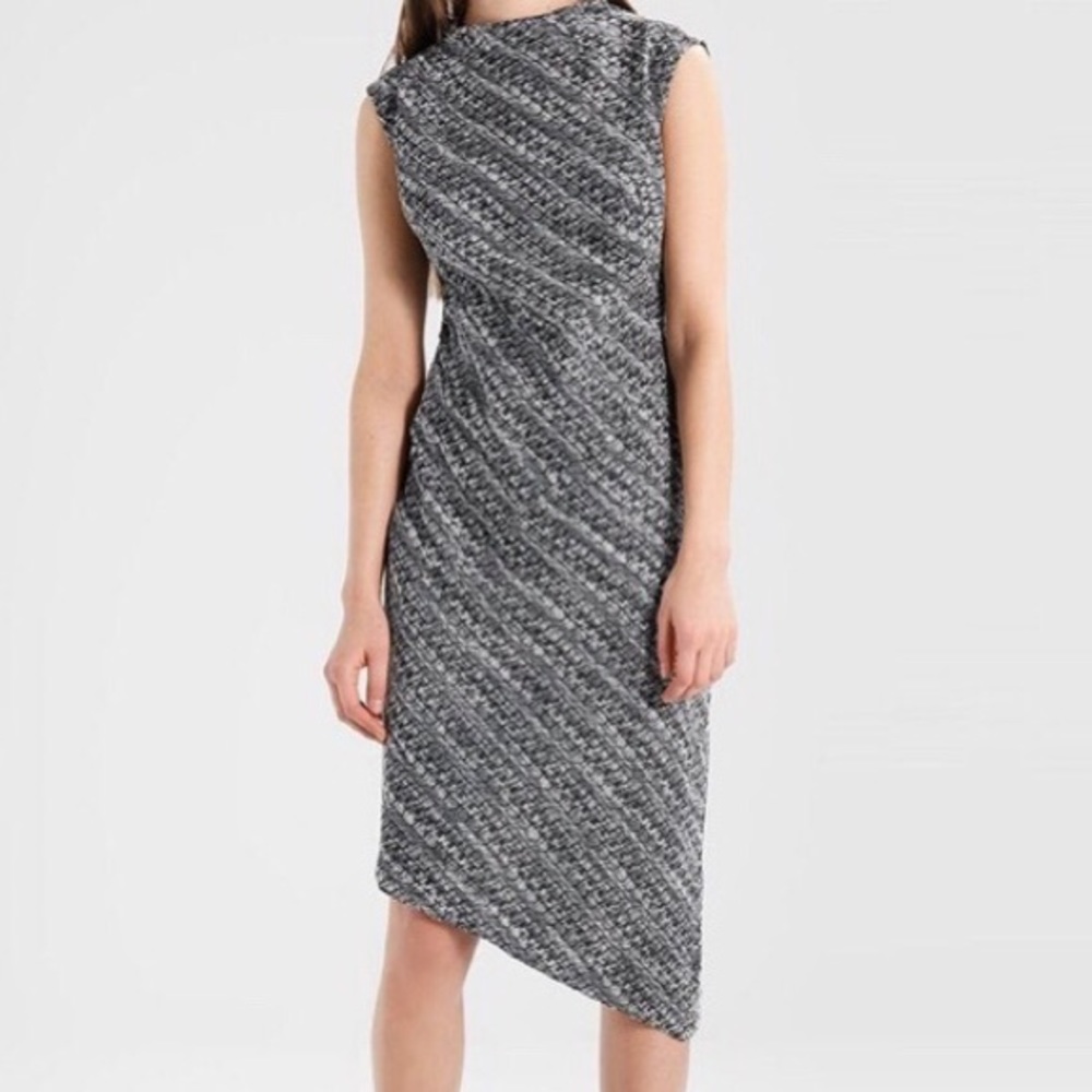 Banana Republic Tweed Mock-Neck Sheath Dress 6